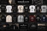 Built Different — a Harlem's Elite design concept board